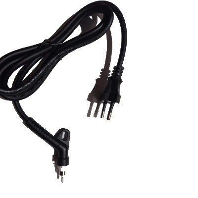 Шнур питания поворотный 2x0.75мм 1.6м Dпосад=9.0мм конт d=7.6/2.5мм 180° тип плойка/утюжок/фен