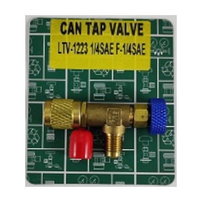 Вентиль сервисный 1/4M x 1/4F LTV-1223 синий