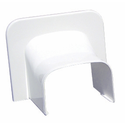 Прямой ввод в стену для кабель-каналов Арктика 74х55мм белый