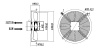 Вентилятор осевой YWF4E-250S (всасывание)