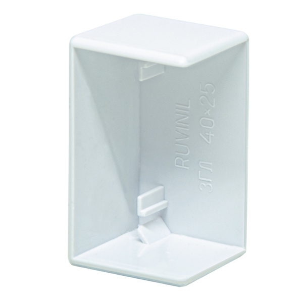 Заглушка для кабель-каналов 16х16мм белый