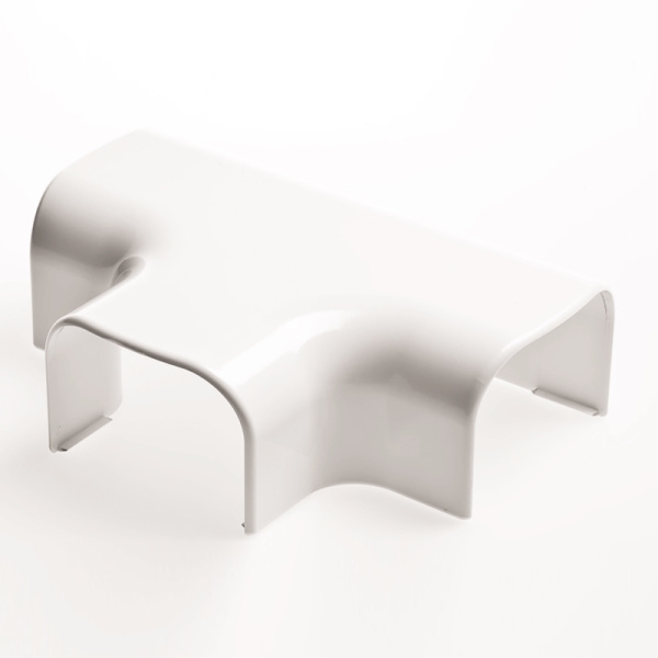 Тройник накладной 90° для кабель-каналов Арктика 74х55мм белый