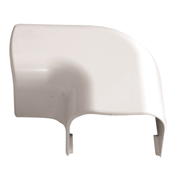 Поворот 90° для кабель-каналов Арктика 74х55мм белый