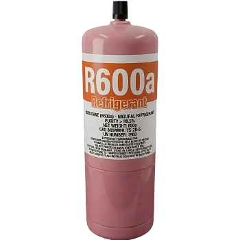 Фреон R600a 0.42кг с клапаном Шредера