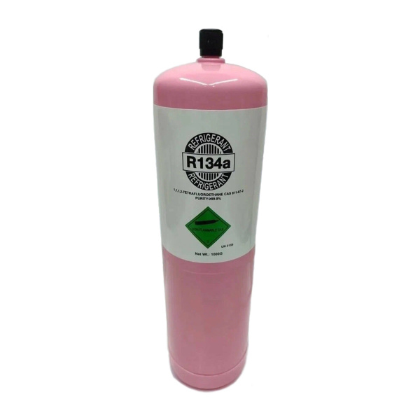 Фреон R134a 1.00кг с клапаном Шредера