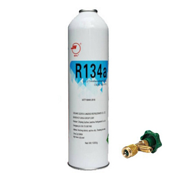 Фреон R134a в комплекте с вентилем 1кг